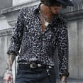 thumbnail image 3 of Chemise Homme à Manches Longues Imprimé Léopard à Col Rabattu, 2 Couleurs, Grand Espace, Commerce Extérieur AliExpress, 3 of 7