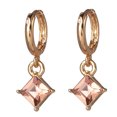 thumbnail image 1 of Pendientes de aleación para mujer, pendientes elegantes con colgante de cristal a la moda para mujer (rosa), 1 of 3