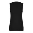 thumbnail image 7 of up to 60% off Gifts Usmixi Tank Top for Women Solid Round Neck Sleeveless T Shirts Comfy Loose Hollowed Racerback Tank Blouse Black M Up to 65% off, 7 of 7