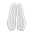 thumbnail image 2 of Cubierta de Rejilla de Ventilación Lateral de Capó de de Admisión de Flujo de 2 Piezas Blanco Sharpla Cubierta de ventilación de entrada de flujo de aire del automóvil, 2 of 7