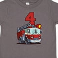 thumbnail image 4 of Inktastic 4th Birthday Fire Truck Boys or Girls Toddler T-Shirt, 4 of 5