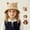 Coffee, variant on Kids 100% Cotton Bucket Hat for Ages 6-14, Cute Cat Ear Fisherman Hat with Neck Flap Sun Protection Cap for Boys & Girls 1Pack