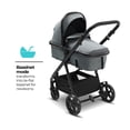 thumbnail image 4 of Mompush Meteor 2 Cochecito de bebé 2 en 1 con modo moisés, compatible con asiento de coche infantil, adaptador incluido, combo de cochecito de moisés estable, cochecitos de bebé de tamaño completo par, 4 of 5