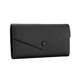 thumbnail image 1 of Cartera de mano elegante para mujer con bolsillo con cremallera y monedero minimalista Negro, 1 of 9
