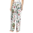thumbnail image 3 of Balery Frog and Forest Plants print Women's Pajama Pants,Ultra Lightweight Pjs,Lounge Pant-Small, 3 of 9
