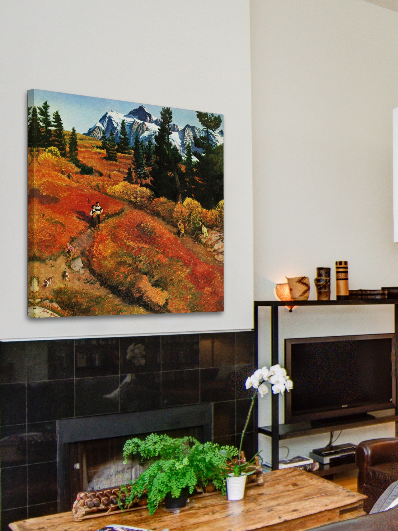 "Fall Photo Op" Painting Print on Wrapped Canvas