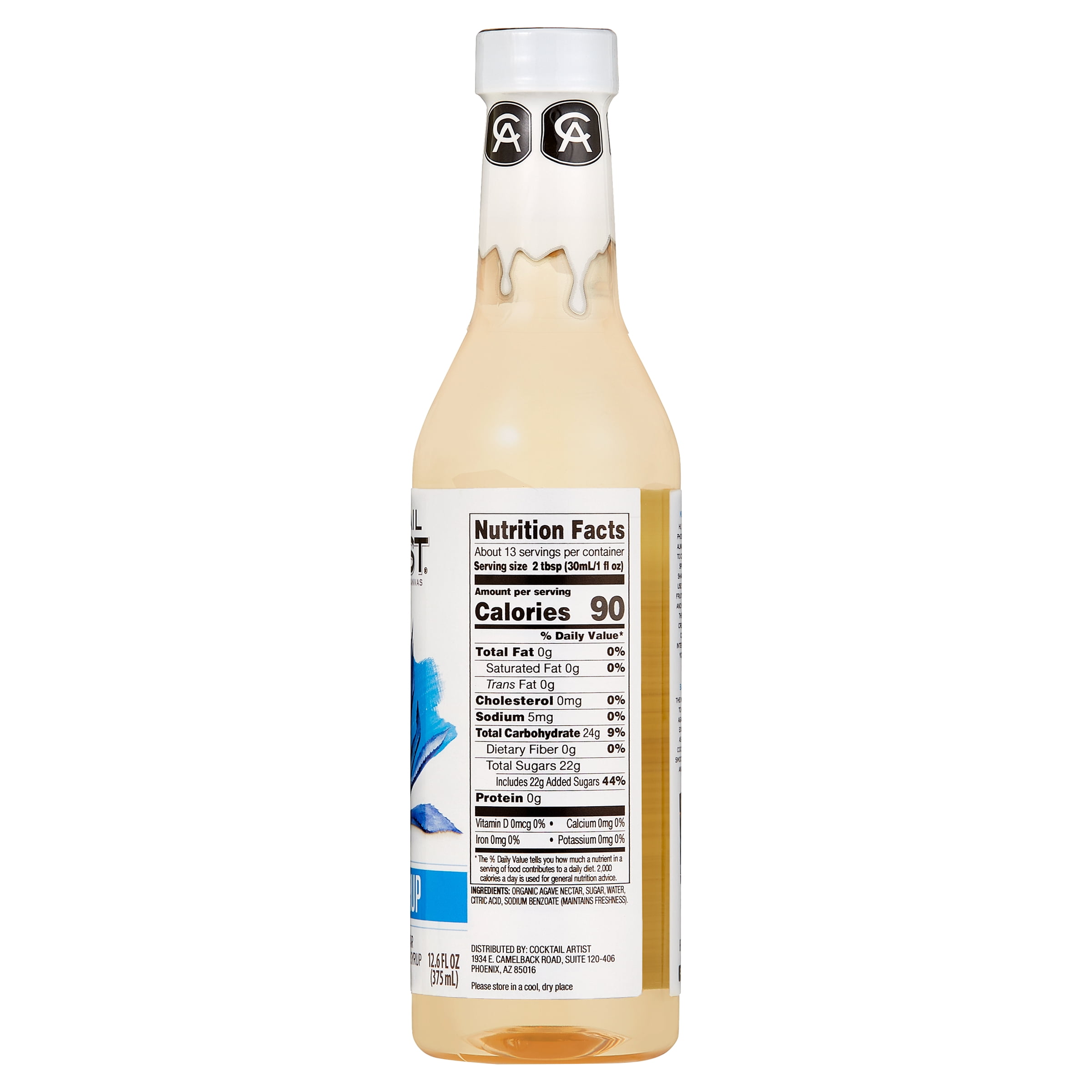 Cocktail Artist Premium Agave Syrup, 12.6 fl oz