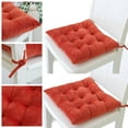 thumbnail image 5 of Djiypn Chair Cushions Set of 4, Outdoor/Indoor Chair Pads for Dining Chairs 4 Pack, Soft Seat Cushions for Kitchen, Dining Room, Office, Patio Chairs, 15.5"x15.5"x2.75", Red, 5 of 7