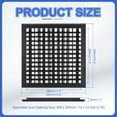 thumbnail image 2 of Uxcell 12x12 Inch Plastic Ventilation Grille, Adjustable Outlet Air Vent Removable Vent Filter Grilles Supply Air Grille, Black, 2 of 7