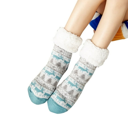 

Plush Soft Sleep Stocking Super Warm And Soft For Thanksgiving Christmas New Year Birthday Lake Blue