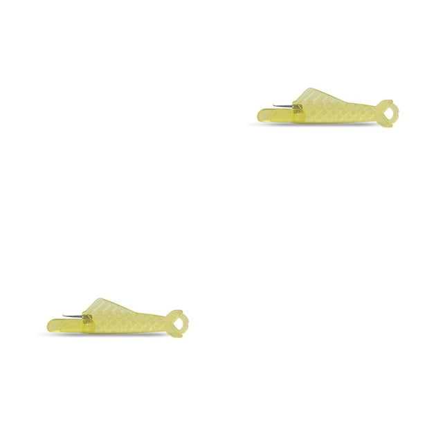 Naiovety Enhebrador de agujas, artesanía de acolchado, guía de punto de cruz, herramientas de enhebrado de alambre, forma de pez, suministros Type5 NO5