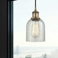 thumbnail image 7 of 516-1P-AB-G259 Innovations Lighting Caledonia - 1 Light Cord Hung Mini Pendant In Industrial Style-10 Inches Tall and 5 Inches Wide-Antique Brass, 7 of 7