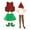 Red, variant on Kids Christmas Elf Outfit Sleeveless Vest Girls Tutu Dress Hat Outfit Set Dress Up Clothes Girls Christmas Outfits 8-10 Years