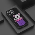 thumbnail image 3 of ¡Mantenga su iPhone seguro y a la moda con nuestra innovadora funda plateada colorida de doble capa!, 3 of 4