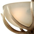 thumbnail image 3 of Victorian Flush Mount Ceiling Light, Bronze Finish, Cr me Glass Shade, Rustic Farmhouse Lighting, 12 Inch Wide, 3 of 4