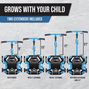 EzyRoller: Classic X - Blue - Ride-On Scooter, Cambering Motion, Pedal Free Cart, Hand Brakes, Extendable Frame, 154lb Capacity, Kids Ages 4+