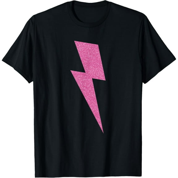 T-SHIRTLightning Bolt Thunder T-Shirt - Pink Design mens t shirt，black，women，funny，misfits，men，journey