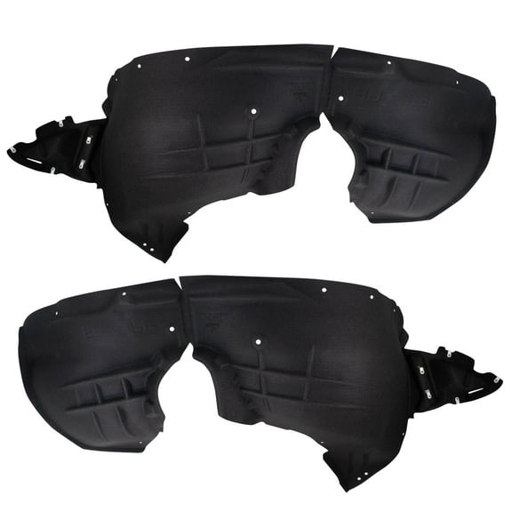 TRQ Front Inner Fender Liner Set Fits Select 2019-2023 Cadillac XT4 GM1248306 GM1249306