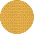 thumbnail image 1 of Ahgly Company Tapis Rond Lavable en Machine Intérieur Transitionnel Or Jaune Vif, 4 Pieds Rond, 1 of 7