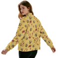thumbnail image 3 of DISNIMO Bee Floral Printed Sweatshirts for Women Zip Up Jackets V Neck Outwear Long Sleeve Sweatshirt Jacket for Women, S, 3 of 7