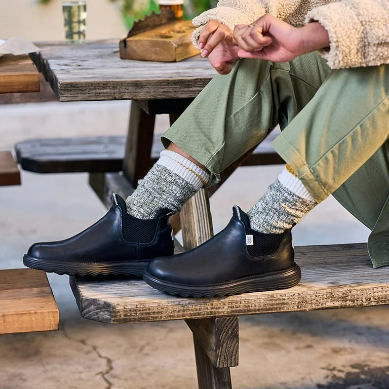 BRUNT ロマンチスト　ブラック Hey Dude Branson Boot Craft Leather Women's Black Boot 8 M