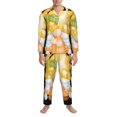 thumbnail image 3 of Picia Sunflower Gnomes 3 Pattern Men’s Long-Sleeve Sleepwear Set - Soft 2-Piece Loungewear with Pockets, Comfy PJs for Relaxing Nights-Medium, 3 of 7