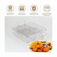 thumbnail image 3 of 2-Tier Air Fryer Rack Stackable Grid Grill Rack Stainless Steel For 4.2-5.8qt Air Fryer Kitchen, 3 of 5