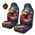 thumbnail image 4 of Uorisanigo 2-Pack Car Seat Covers, Soft Auto Driver Seat Covers, Comfy American Flag Bald Eagle Automotive Seats Protectors Front Set For Cars, Car Accessories for Men, 4 of 7
