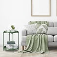 thumbnail image 7 of 2 Tier Metal Side Table with Removable Tray, Anti-Rust Green Nightstand for Bedroom Balcony, 7 of 7
