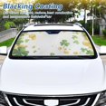 thumbnail image 6 of St. Patrick Leaves Coins Car Windshield Sun Shade Foldable Front Window Shades Cover Sun Visor Shield Block, 6 of 6