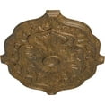 thumbnail image 3 of 36"W x 26"H x 1 1/2"P Pesaro Ceiling Medallion, Hand-Painted Rubbed Bronze, 3 of 4