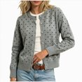 thumbnail image 4 of ZIXKCGDSE Women's Lightweight Knit Cardigan Cute Soft Button-Down Sweater Versatile Fall Tops Size S, 4 of 4