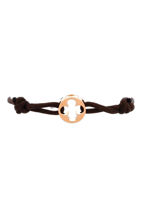Pre-Owned Louis Vuitton Empreinte Bracelet Silk Cord with 18K Rose Gold By Rebag