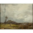 thumbnail image 3 of Roman Kazimierz Kochanowski 24x20 Black Modern Framed Museum Art Print Titled - Countryside Landscape with a Hut (Between 1890 and 1900), 3 of 5