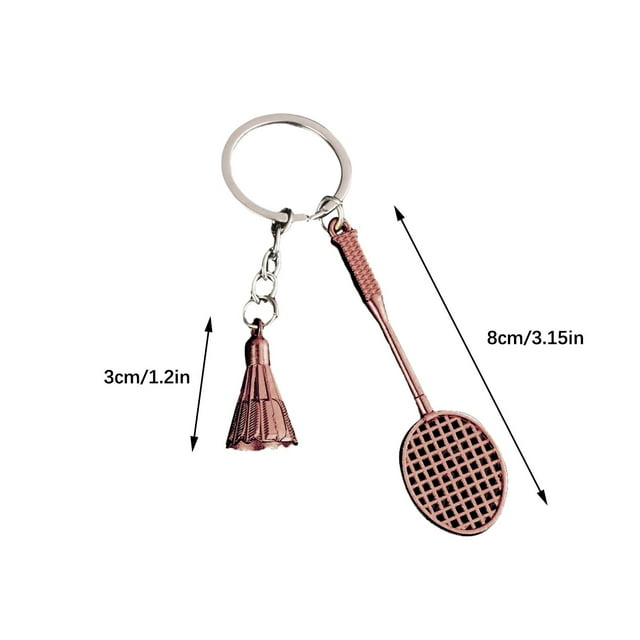 Simulated Badminton Keychain Pendant Sports Souvenirs Student Gifts Holiday Gifts