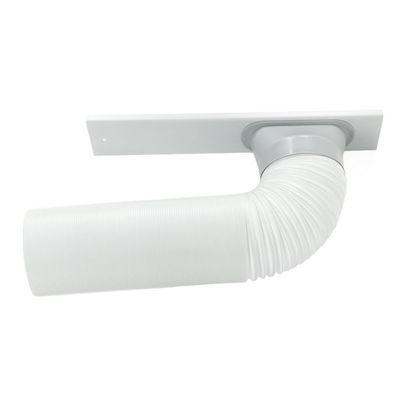 Portable AC Window Vent Kit, Air Conditioner Exhaust Hose With Zip And Adhesive Fastener, Air Conditioner AC Window Kit For Sliding Horizontal And Vertical Window