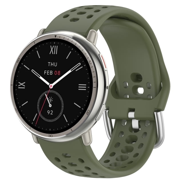 Tono de silicona correa con conector de metal deportivo de reemplazo reloj hebilla pulsera