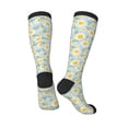 thumbnail image 4 of Balery Daisies Flowers Printed Novelty Socks Men's Women's Crew Socks Sports Socks Knee High Socks Cotton Socks Quirky and Cool Socks, 4 of 9