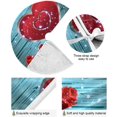 thumbnail image 2 of FMSHPON Vintage Rose Heart Xmas Christmas Tree Skirt Stand Mat for Holiday Party Decoration Indoor Outdoor 48 inches, 2 of 6
