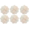 thumbnail image 1 of 6 manteles individuales para Navidad, oro rosa, 1 of 5