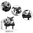 thumbnail image 4 of Custom Personalized Hummingbird Garden Metal Sign, Hummingbird Garden Stake, Garden Decor, Custom Garden Name Sign, 4 of 6