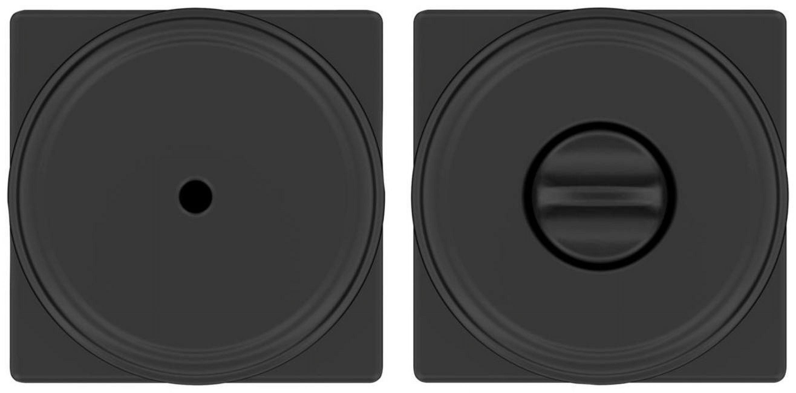 Kwikset 300MNKSQT-514 Maven Privacy Door Knob Set - Black