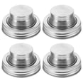 thumbnail image 1 of Shisuyan 4Pcs Can Lids Stainless Steel Regular Mouth For Food Storage At Home, 1 of 9