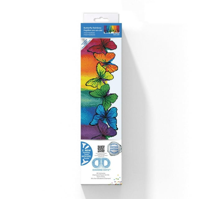 DIAMOND DOTZ® Butterfly Rainbow Special Edition Diamond Painting Kit