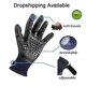thumbnail image 1 of 1 par de guantes de aseo para gatos, removedor de pelo de mascotas de goma suave, cepillo de masaje de baño para perros, caballos y gatos, peine limpio para animales, 11 Feliz Sencillez, 1 of 4
