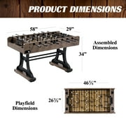 58” Coventry Foosball Table, Competition Size, Soccer, Accessories included by Barrington Billiards