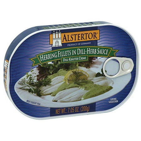 Alstertor Herring Fillets In Dill-Herb Sauce, 7.05 oz (Pack of