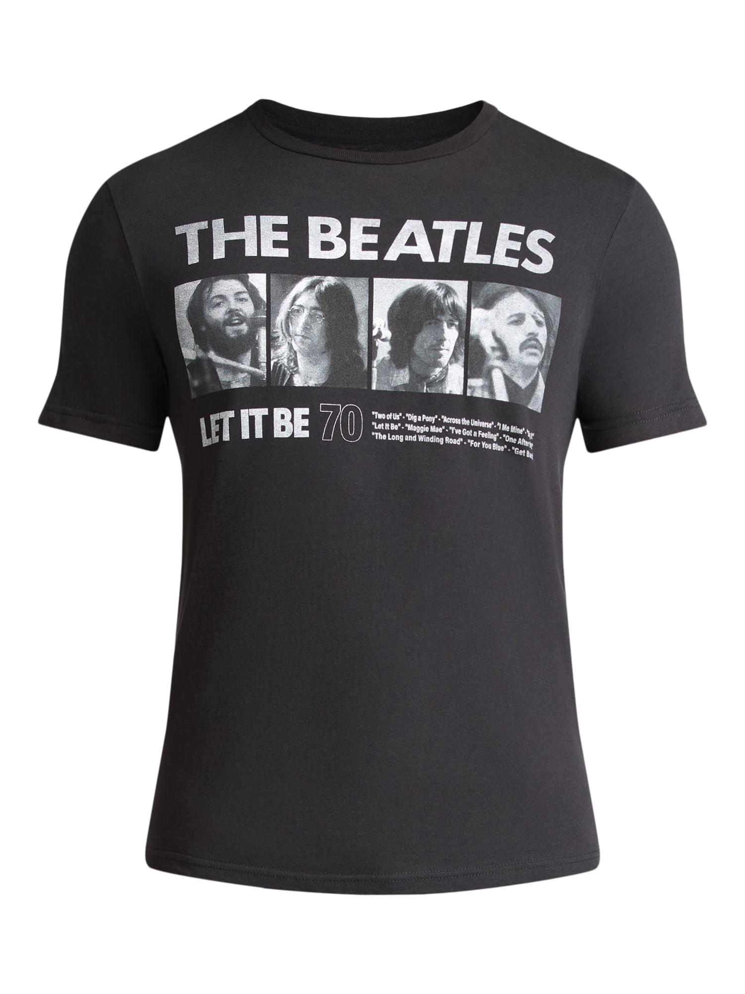 The Beatles Men's and Big Men's Cotton Graphic Tee, 2-Pack, Sizes S-3XL