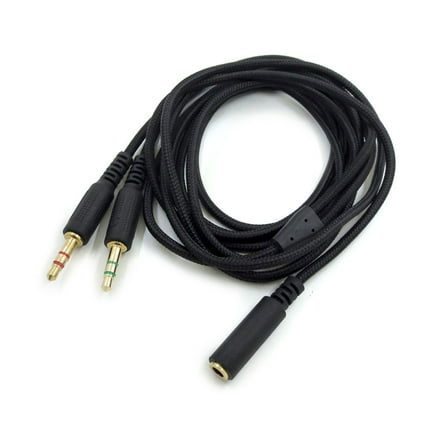 CIYISON Headphone Extension 3.5mm Cable 1 Female to 2 Male 3.5mm Head Splitter