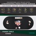 thumbnail image 3 of Feltectors Board Game Mat, Table Cover for Mahjong, Poker, Playing Cards, Tile Games, Dominoes 73 x 31.5 inch - Blue, 3 of 9